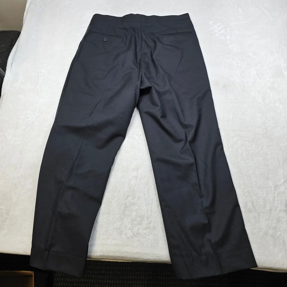 Stafford Tuxedo Suit Set Mens 44R 2 Piece Pants‎ 35x28 Black Jacket Formal Wear